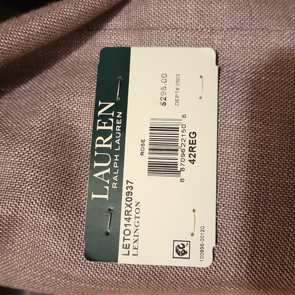 New Lauren Ralph Lauren Blazer 42R Rose Gold - Picture 4 of 8